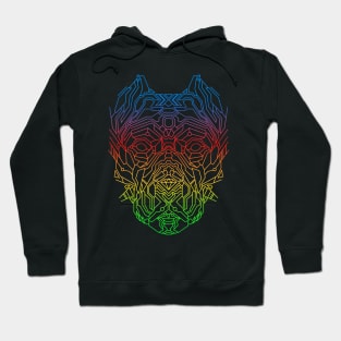 Pitbull Geometry Drawing Hoodie